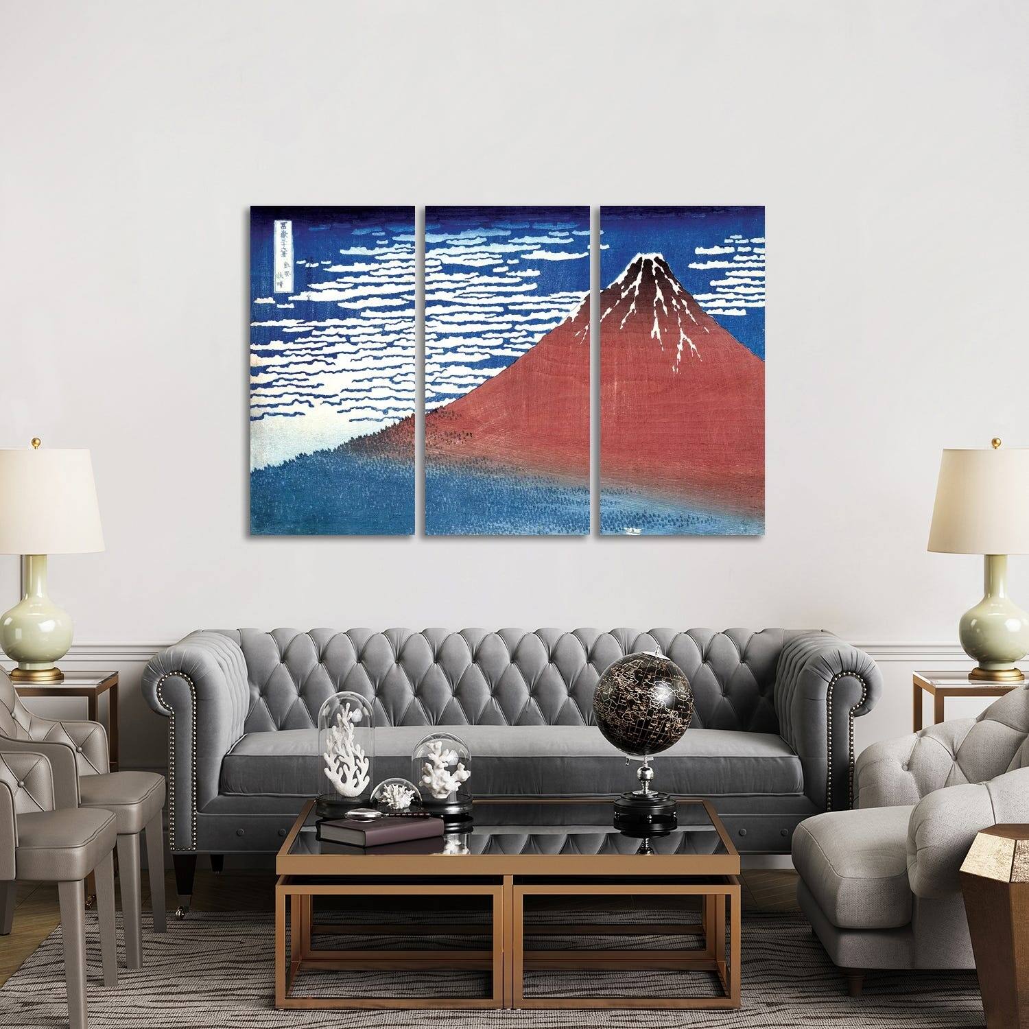 iCanvas "Fine Wind, Clear Morning (Red Fuji) c.183032 (Musee Claude